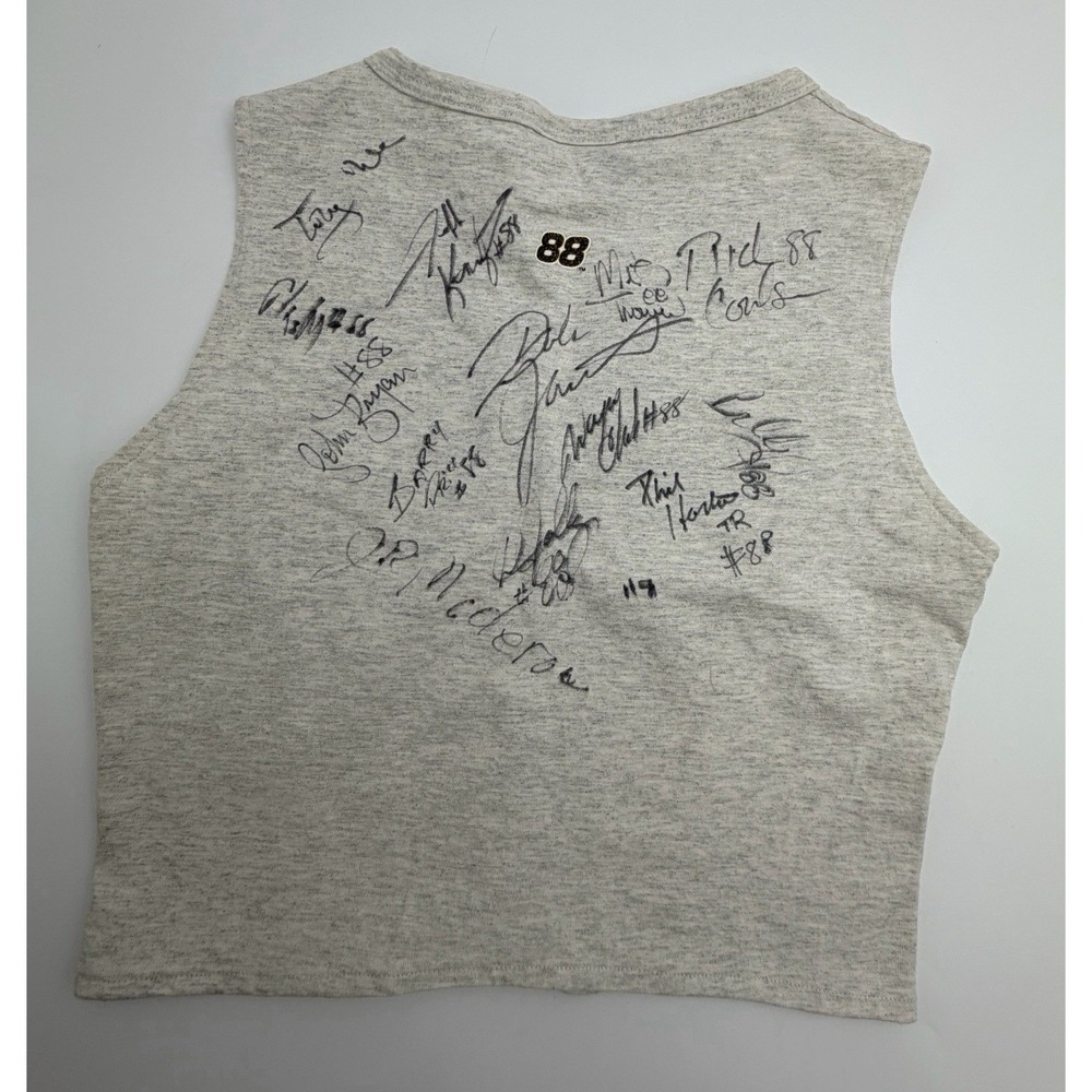 Vintage Chase Authentics Dale Jarrett #88 NASCAR Team Signed Crop Vest USA Small